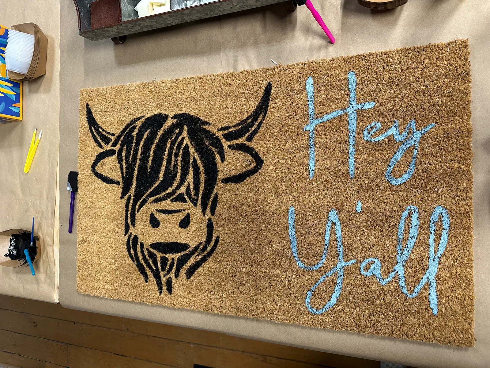 Hey Yall Door Mat
