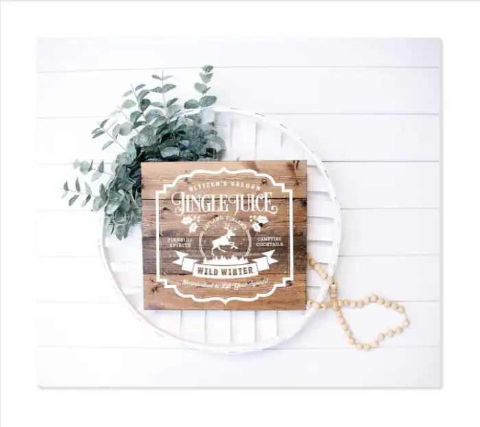 COZY WINTER RUSTIC PALLET SIGN